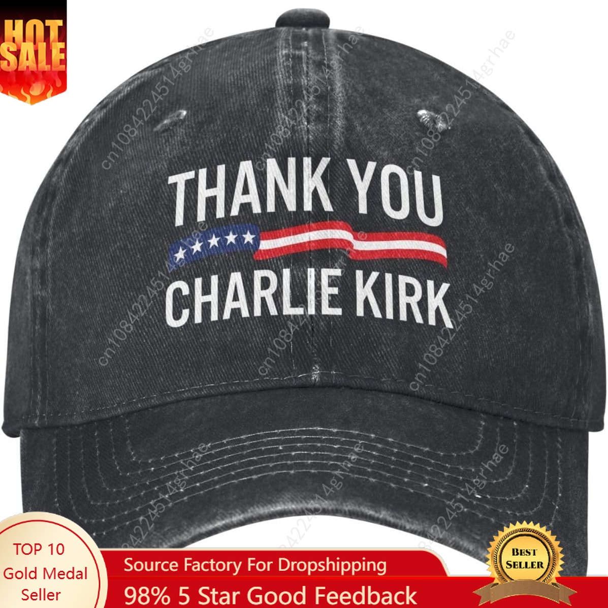 Trewrdt Thank You Charlie Kirk - đánh giá và giá Dad Hat Cotton