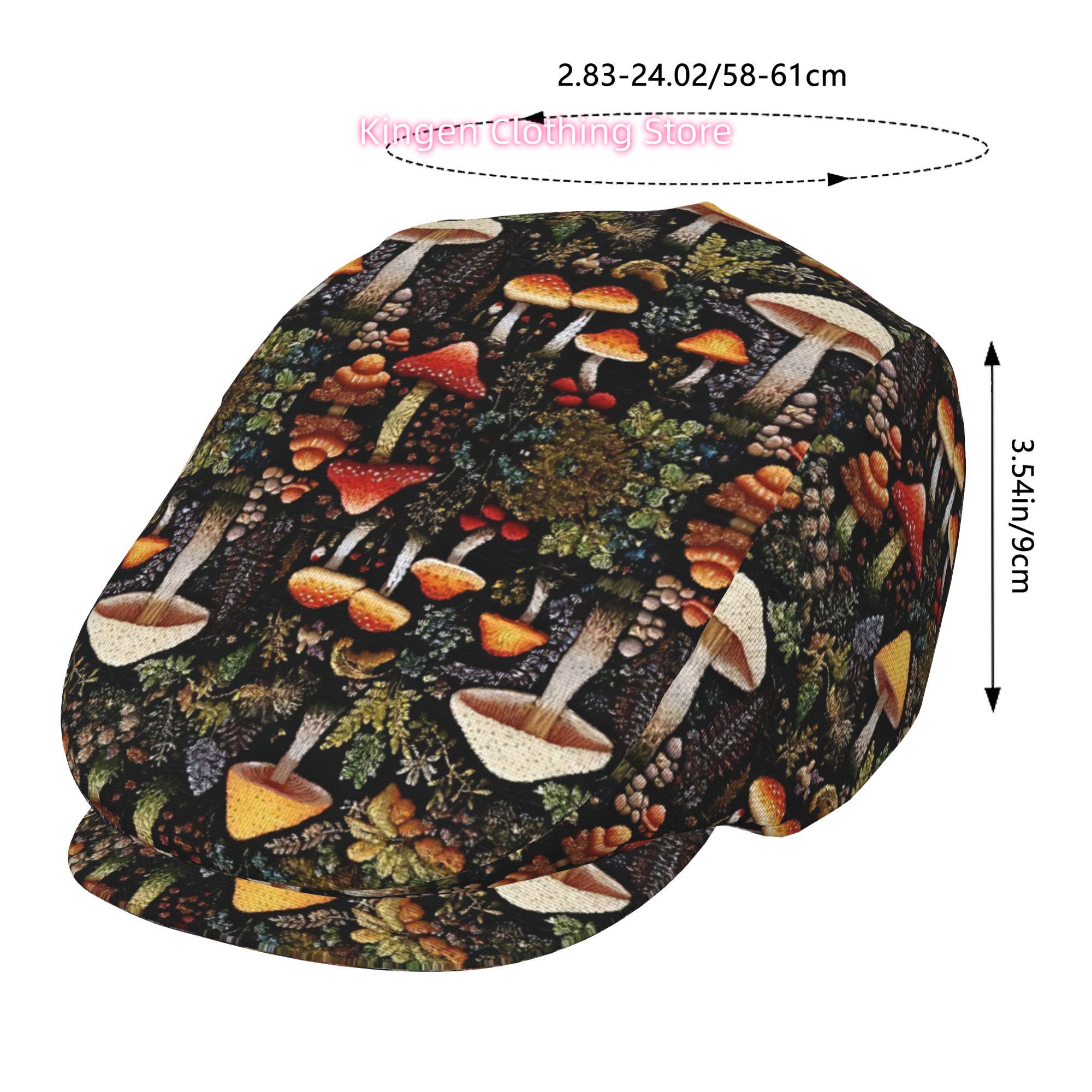 Mysterious Forest Floor Mushro - đánh giá và giá Newsboy Cap Ivy