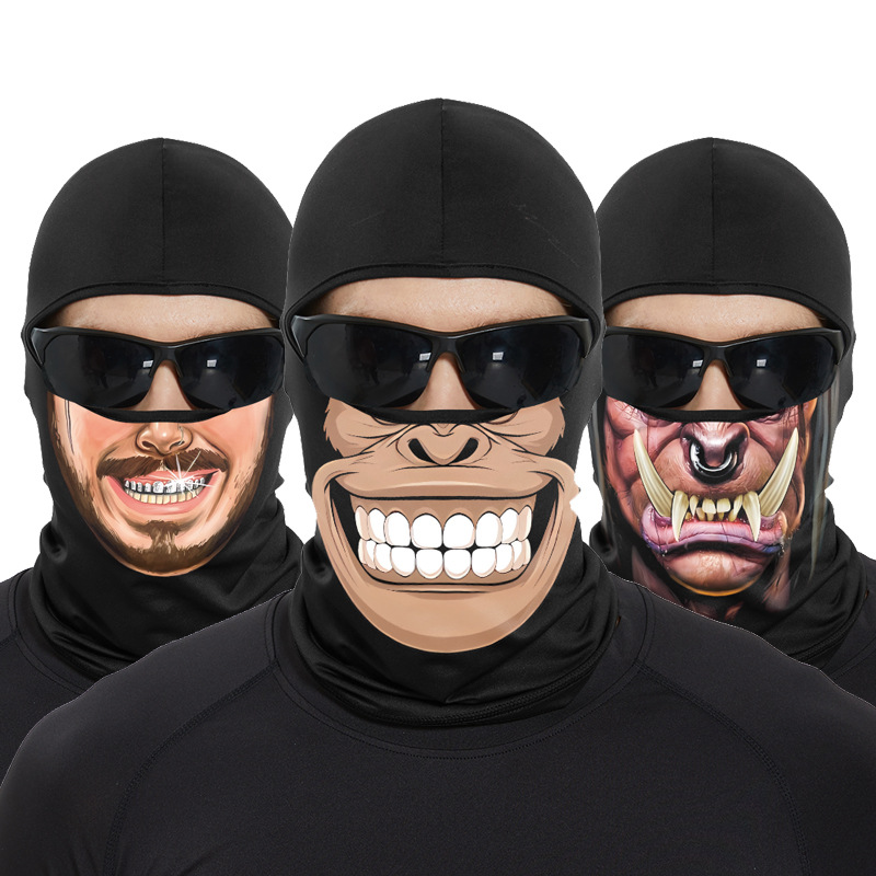Funny Ape Mouth Skull Balaclav - đánh giá và giá Skull Cap Helmet Liner