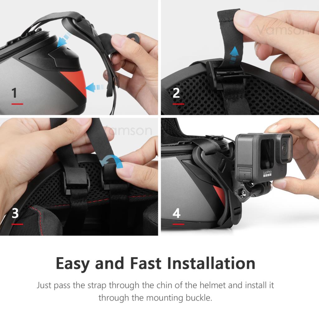 Vamson Cho Gopro Hero 11 10 9  - đánh giá và giá Skull Cap Helmet Liner