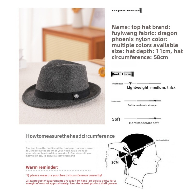 2026 Dragon Phoenix Wool Felt  - đánh giá và giá Fedora Hat Wool