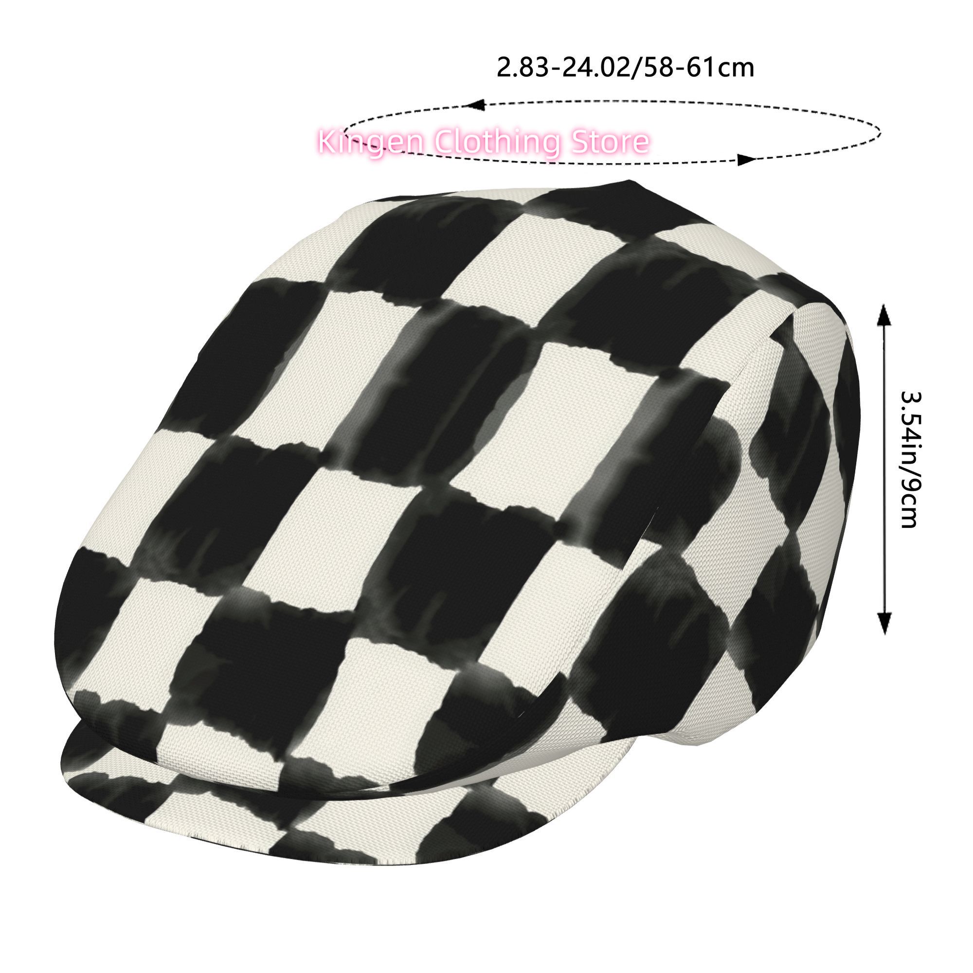 Ink Chessboard Men And Women A - đánh giá và giá Newsboy Cap Ivy